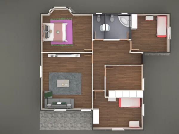 113 M² Tek Katlı Prefabrik Ev - Görsel 3