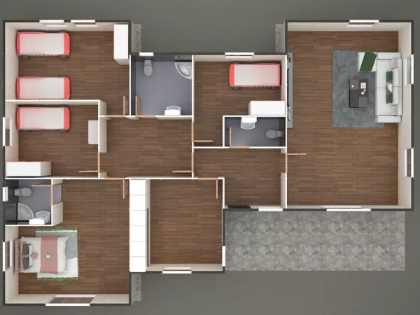 167 M² Tek Katlı Prefabrik Ev - Görsel 3