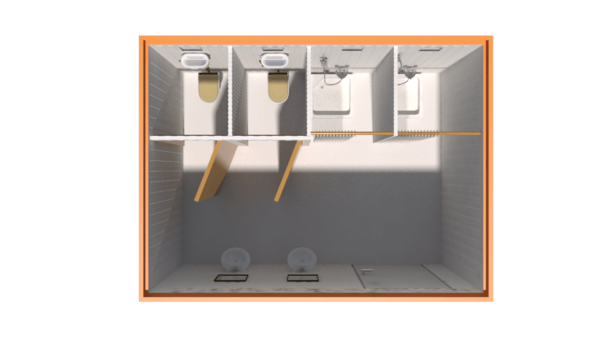 240×400 Konteyner Wc & Duş - Görsel 3