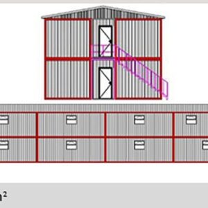 864 M² Konteyner Yatakhane