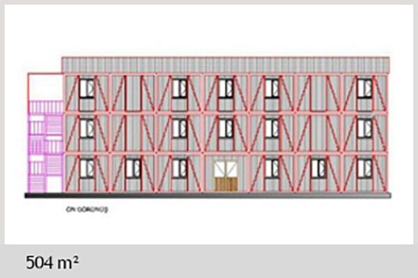 420 M² Konteyner Yatakhane